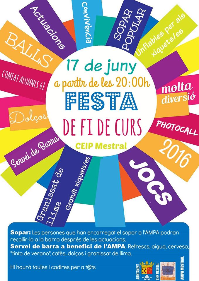 Fiesta Fin de Curso CEIP Mestral